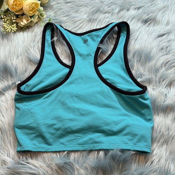 Splits59 Amber AirWeight Sports Bra in Aqua sz M - Picture 8 of 10